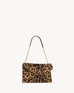 YSL CASSANDRE large pouch on chain in pony hair leather - Image 4